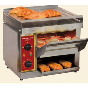Toaster à convoyeur professionnel 500 toasts/h max - Débit : 300 à 500 toasts/h - Puissance : 2,3 Kw