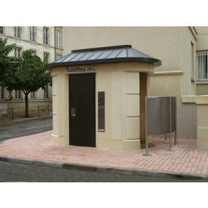 Toilette public ovale plus urinoirs - Modèles Extérieurs PMR LU850