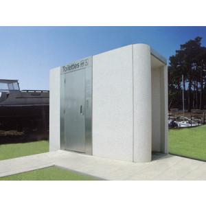 Toilette public rectangulaire avec urinoir - Modèles Extérieurs PMR L3000
