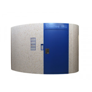 Toilette public simple en carrelage - Modèles Extérieurs PMR L900