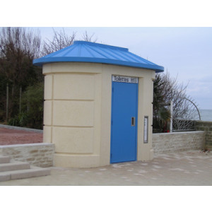Toilette public simple en inox - Modèles Extérieurs PMR L800
