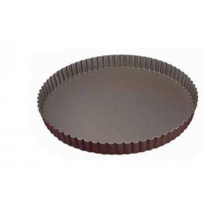 Moule à tarte professionnel antiadhérent (Lot de 3) - Lot de 3 - Diamètre : de 20 à 32 cm - Hauteur : 2.8 cm - Fond fixe antiadhérent