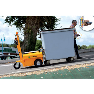 Tracteur pousseur poubelles - Minimisez vos risques faites-vous aider !