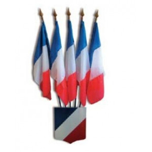 Écussons pour porte-drapeaux - En PVC - 5 emplacements - Dimensions : 40 x 50 cm