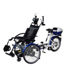 Tricycle pour personne lourdement handicapée - Solide et confortable   -   Ecologique
