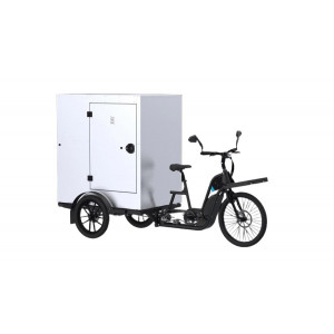 Triporteur cargo électrique - Vélo cargo électrique spécialisé pour le transport de colis, outils