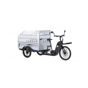 Triporteur électrique - Vélo cargo utile pour l'entretien, transport d'outillages volumineux, de déchets