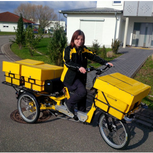 Triporteur vélo courrier postal - Charge utile: 250kg  -   Différentiel