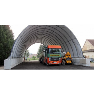 Tunnel abri pour matériel de chantier - - 8 à 25 m de large
- Jusqu’à 15 m de hauteur