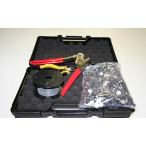 Valise Kit de Plombage - 1 bobine de fil perlée - 1 pince à plomber - 1 pince coupante