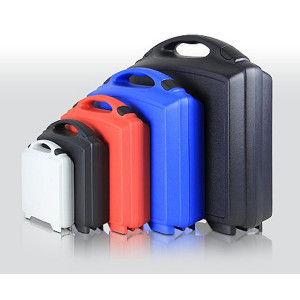 Valisette plastique ABS - 4 coloris standards, noir, gris clair, rouge et bleu