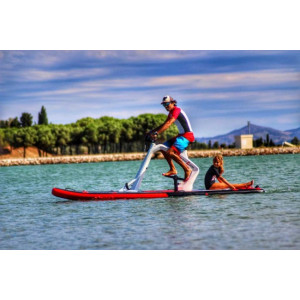 Vélo nautique sur planche de paddle gonflable - Vélo paddle Bikeboard Enjoy pour loisirs nautiques