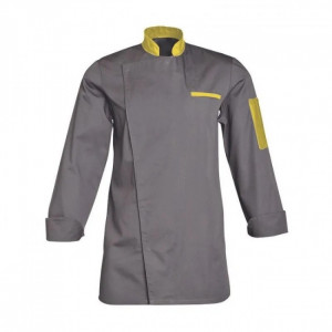Veste de cuisine bicolore  - Taille : XS à XXXL / Longueur : 80 cm