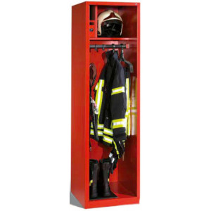 Vestiaire pompier en acier - 1 à 3 compartiments - Hauteur : 1850 mm - Avec ou sans casier sécurisé