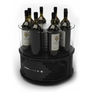 Vitrine à vins - Capacité pour 8 bouteilles - Température :  5/ 15°C -  Dim : 435 x 435 x 370 mm