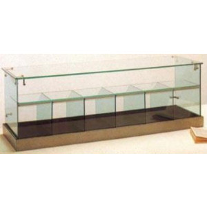 Vitrine de comptoir en verre - Dimensions : 102 x 30 x 36H cm
