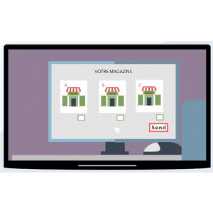Ecran affichage dynamique vitrine - Logiciel de gestion multi écrans