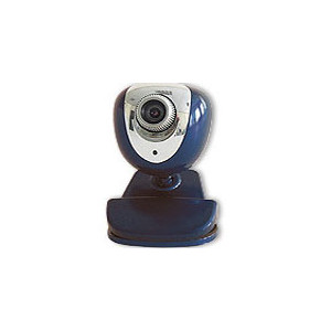 Webcam USB bleu - Webcam USB bleu avec pied à pince - 350K pixels