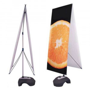 X banner stand - Taille : 60 x 180 cm - Personnalisable