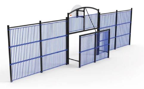 But multi-sports Classic 7 - Remplissage : Barreaudé – Foot/Handball/basket - Street / Loisirs - 3 x 2 m - Acier galvanisé plastifié – Scellement direct ou Sur platine   - 12095273-287664198.jpg