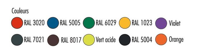 Coloris disponibles