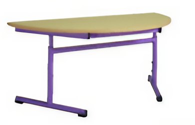 Table maternelle trapèze réglable - Taille réglable 1 à 4 - 120 x 60 x 60 cm - Plateau mélaminé ou stratifié - 13241377-631744113.jpg