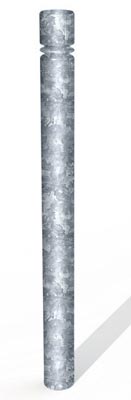 Potelet de ville acier galvanisé brut tête plate - Diam : 60 à 102 mm - H hors sol : 900 à 1300 mm - 13266142-115979291.jpg