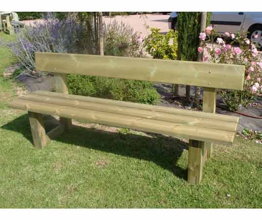 Banc bois classique avec dossier - 13318397-235731459.jpg