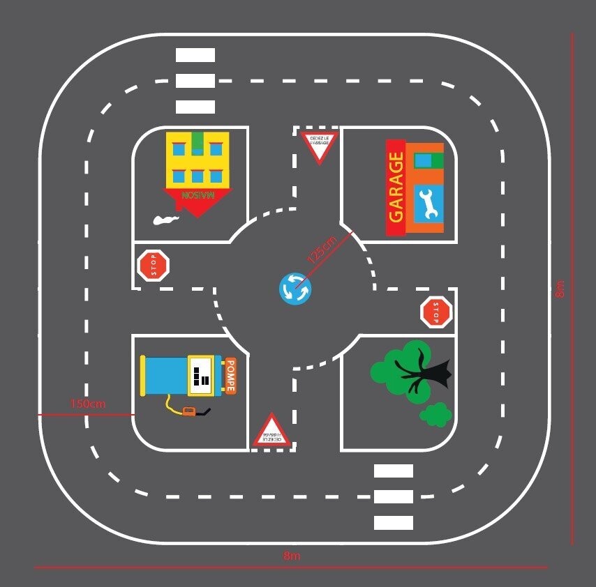 Jeu thermocollant pour aire de jeux - Circulation routière pour enfant - 13649188-593447458.jpg
