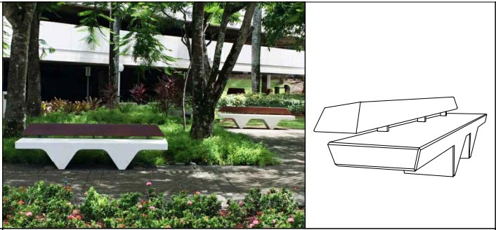 Banc en béton avec dossier pour parcs - 13974124-583266361.jpg