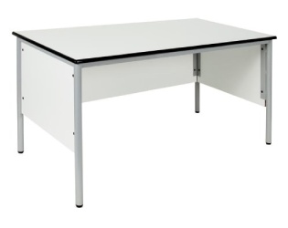 Bureau de professeur - 2 tiroirs - 130 x 65 cm - Plateau mélaminé ou stratifié - 14063318-329228522.jpg