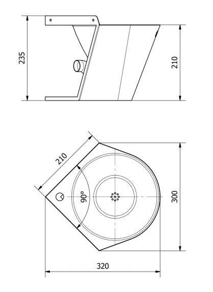 Lave-mains d’angle rond sans robinet 14377394-868319635.jpg