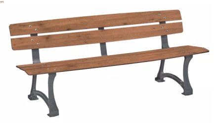 Banquette en acier et compact HPL – 1 ou 3 places - Effet lames - Structure anthracite -  L.700 ou 1800 x P.450 x H.425 mm - Coloris au choix - 14387444-294687113.jpg