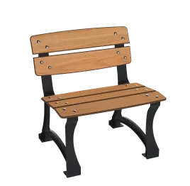 Banquette en acier et compact HPL – 1 place - Effet lames - Structure anthracite -  L.700 x P.450 x H.425 mm - Coloris au choix - 14387444-297363273.jpg