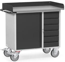 Servante d'atelier avec rebord en tôle d'acier - 15347618-119185255.jpg