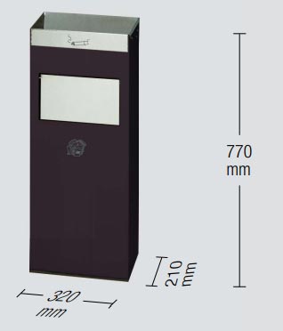 Cendrier avec poubelle en acier - 15599085-172352827.jpg