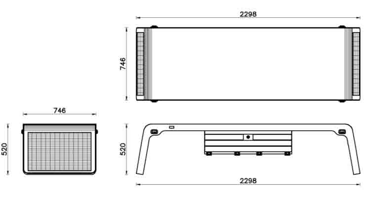 Banc sans dosser en acier galvanisé - 16437282-939518551.jpg