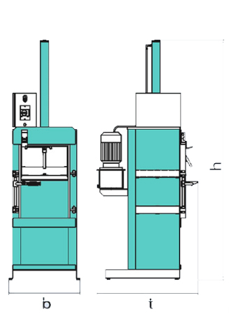 Compacteur de boîtes et de canettes - Force de compression : 70 à 100 kN – Capacité : jusqu'à 80 fûts/h – Temps de cycle : de 30 à 40 s - 16608638-813327468.jpg
