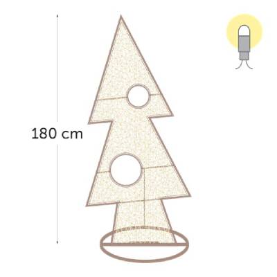 leds blanc chaud - 180 x 80 cm