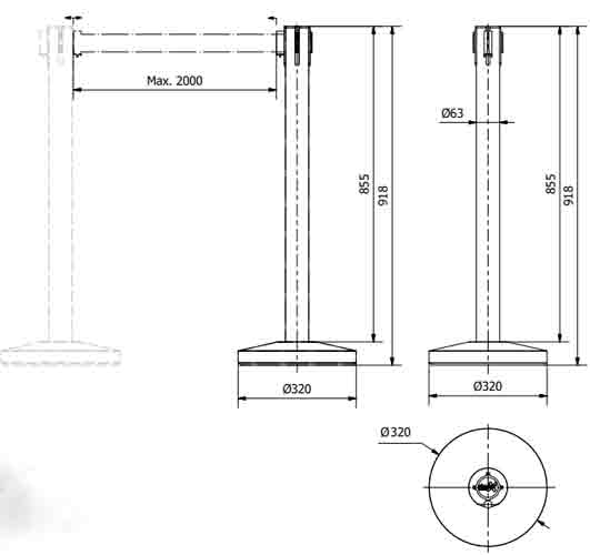 Poteau de guidage avec sangle - 17114262-834114781.jpg