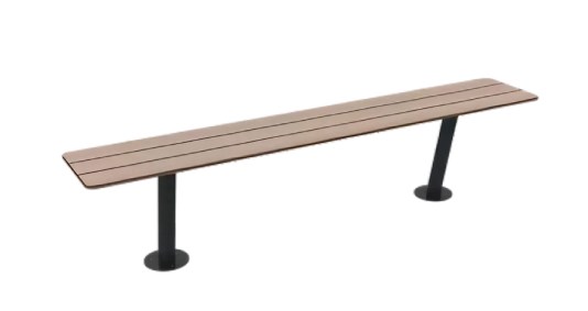 Sans dossier - Anthracite / Chêne clair