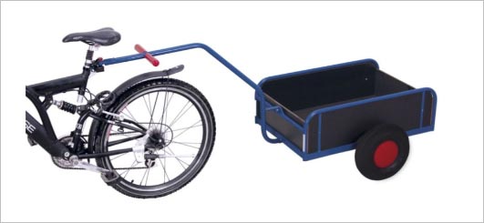 Remorque à vélo avec habillage