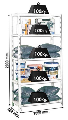 Etagère de rangement métallique avec 5 niveaux - 19546327-196641526.jpg