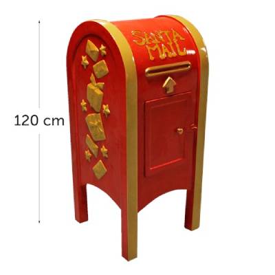 Boîte aux lettres - rouge et doré