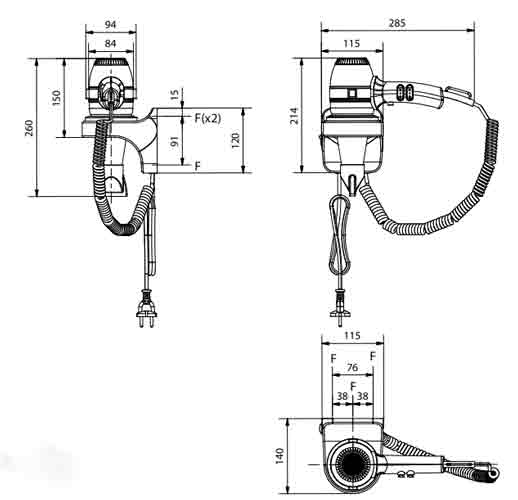 Sèche-cheveux mural en ABS 1800 w - 19731327-131468566.jpg