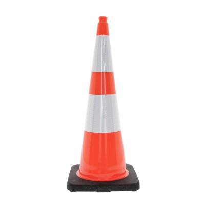 Cône 90 cm classe 2 base lestée caoutchouc