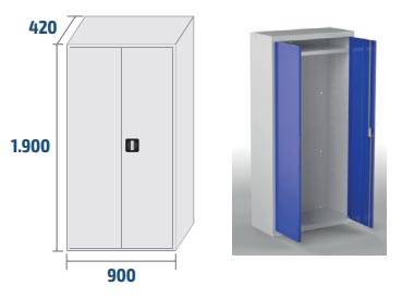 Grande étagère + 1 tringle porte cintres