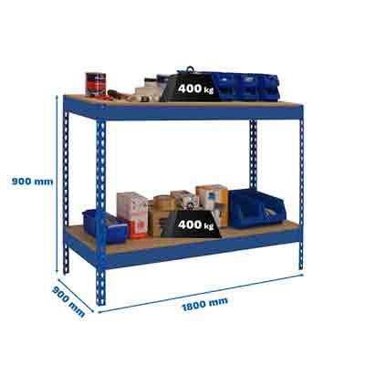 Table de travail métallique sans vis 2 étagères - 21572251-131294213.jpg