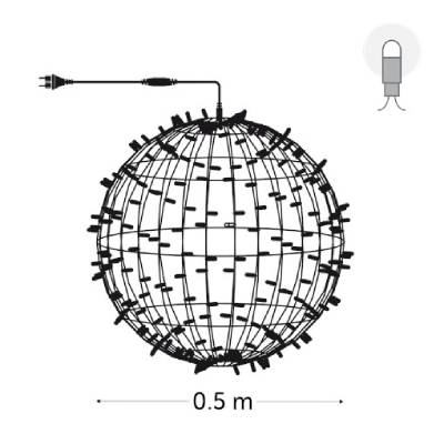 0.5 m - leds blanches