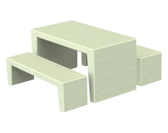 Table et 2 Banquettes en  béton à poser  - 22762114-727283736.jpg